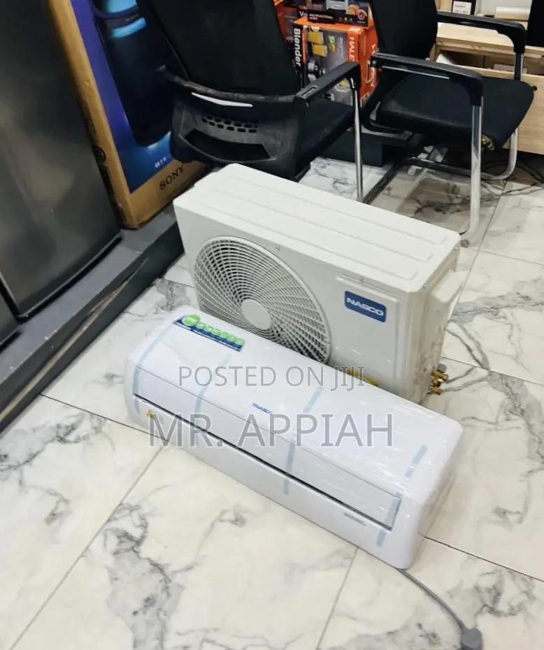Extremely Durable Nasco 1.5hp Dual Inverter AC(White)2025 Model 