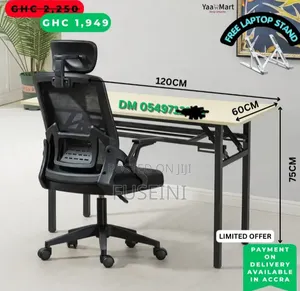 4-in-1 Office Setup – Ergonomic Office Chair + Desk | Brand New