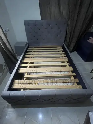 Double Size Bed Frame With Side Drawer