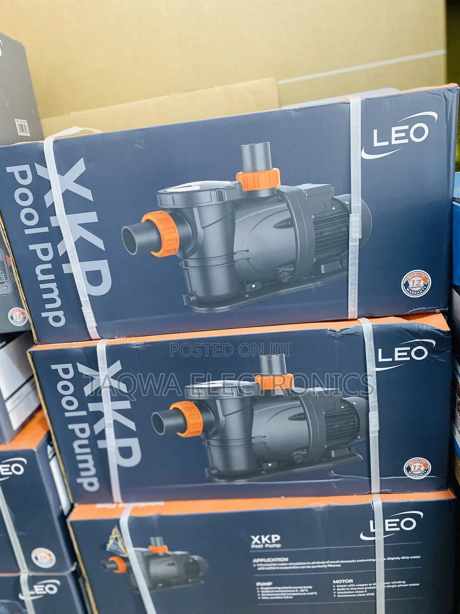 Up to 375l/Min -Leo 1.5hp Swimming Pool Pump