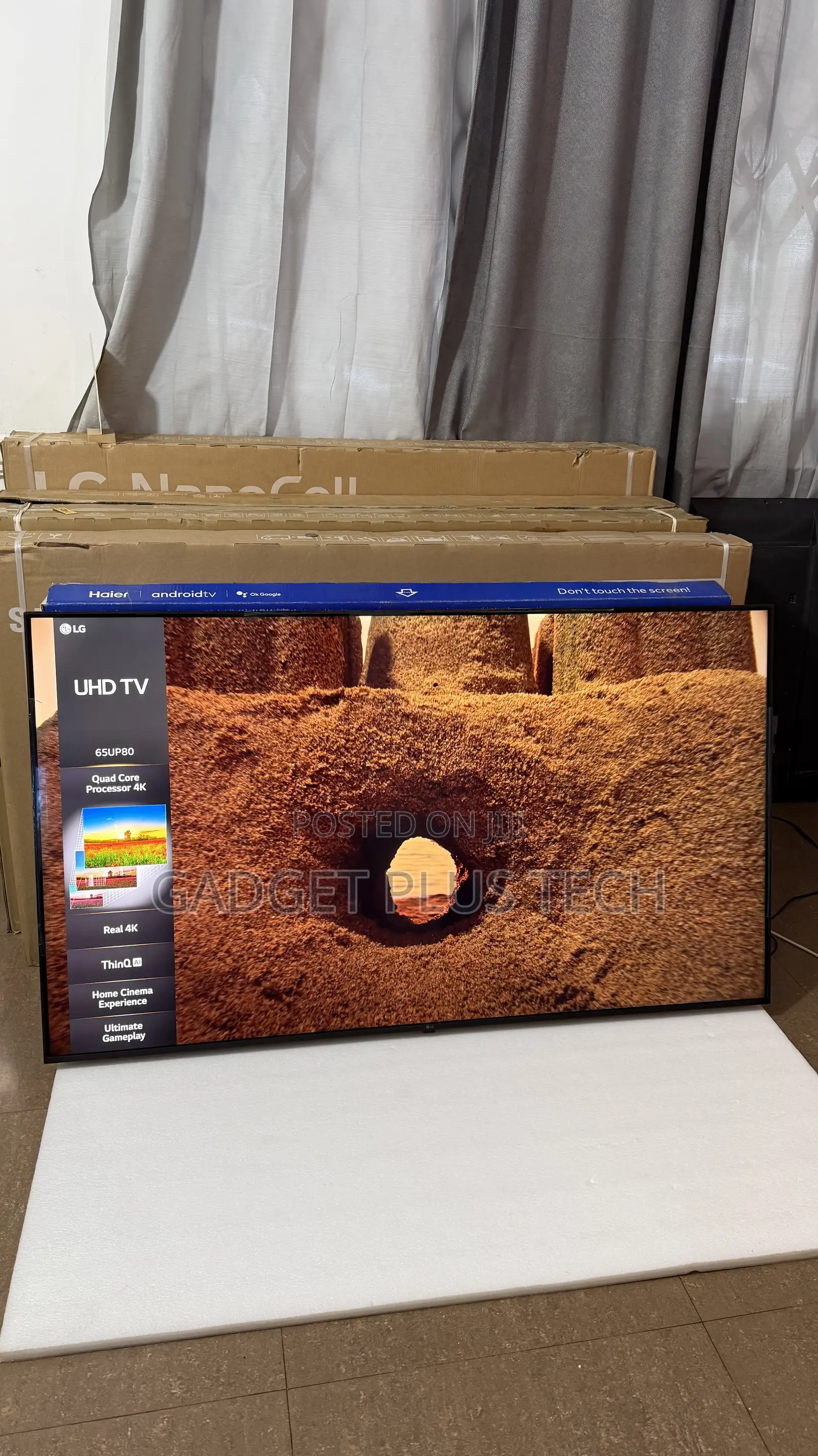 Almost New 65” LG ThinQ Ai UHD Smart TV