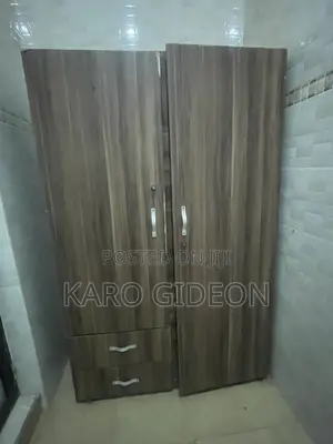 Double Door Wooden Wardrobe Home Used
