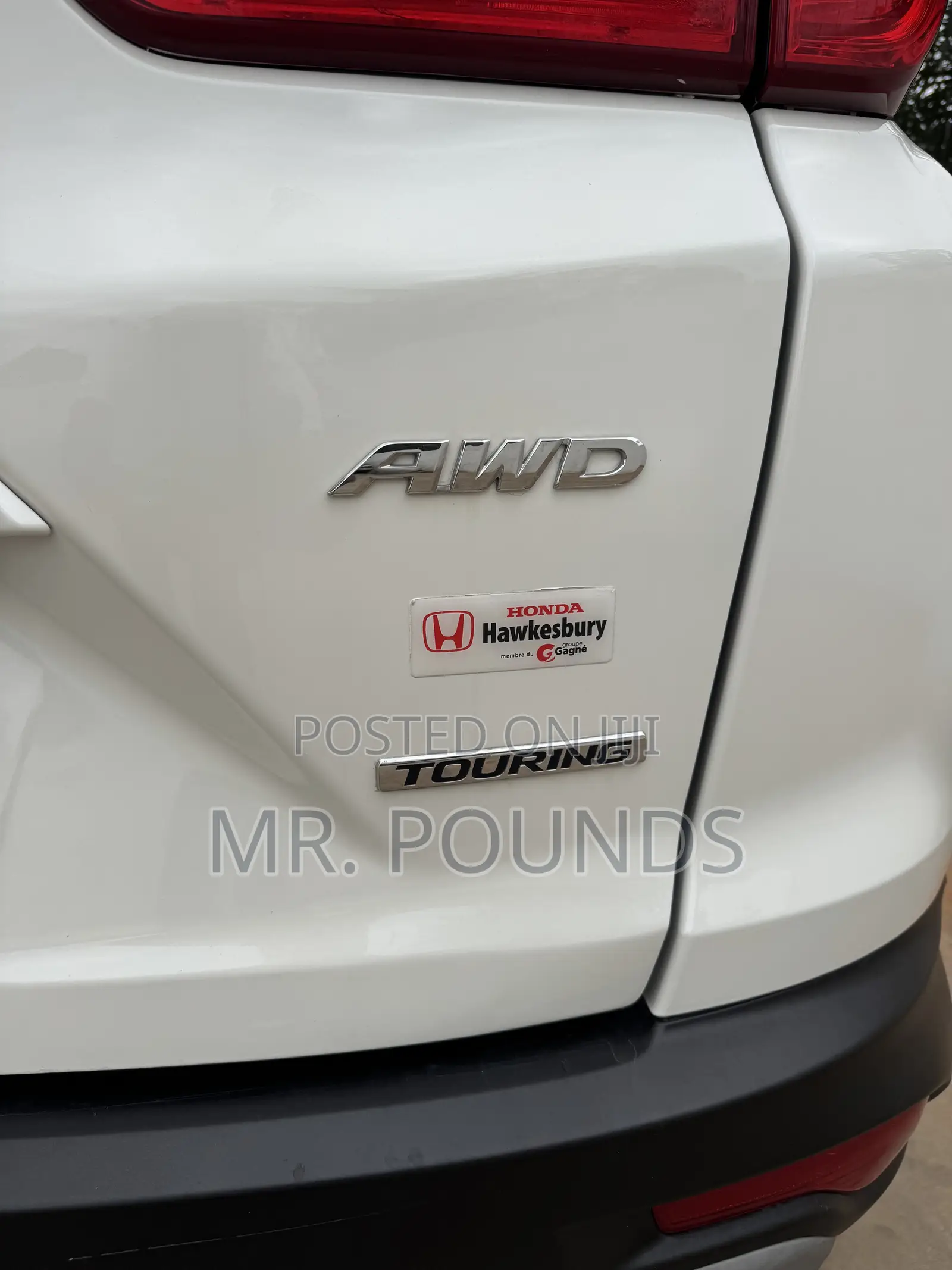 Honda CR-V Touring AWD 2018 White