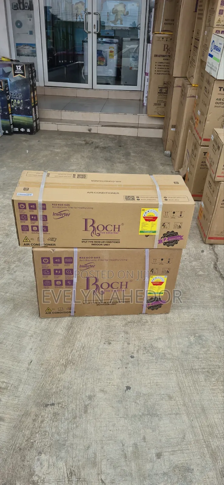 Low Noise of Roch Air Condition 1.5hp Inverter Type White Colour