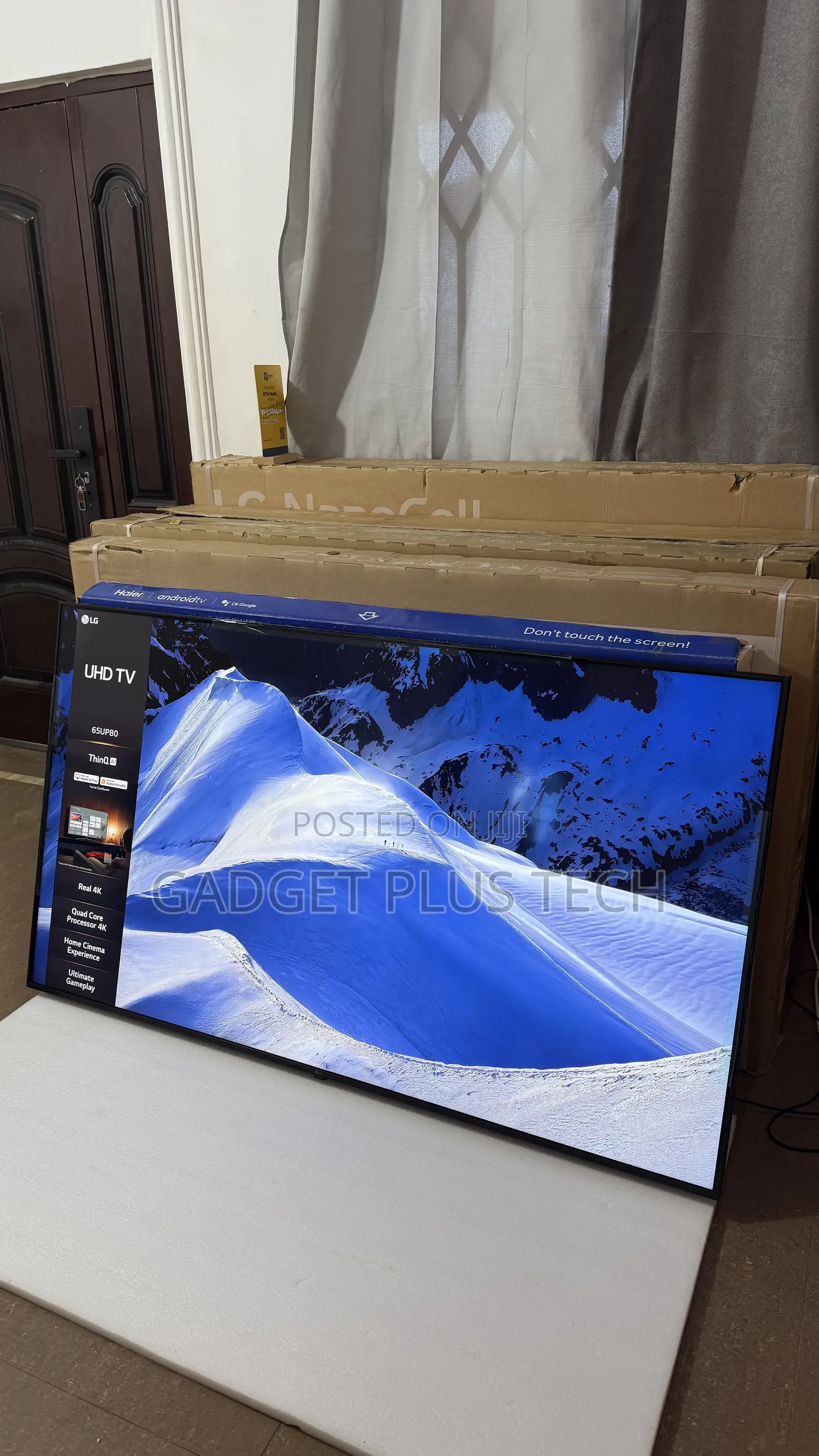 Almost New 65” LG ThinQ Ai UHD Smart TV