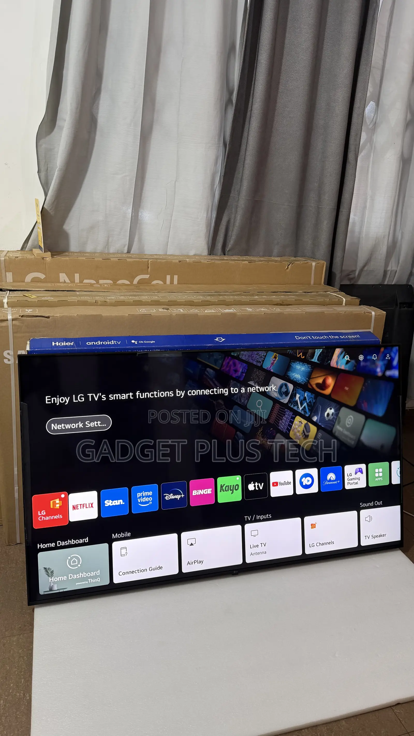 Almost New 65” LG ThinQ Ai UHD Smart TV
