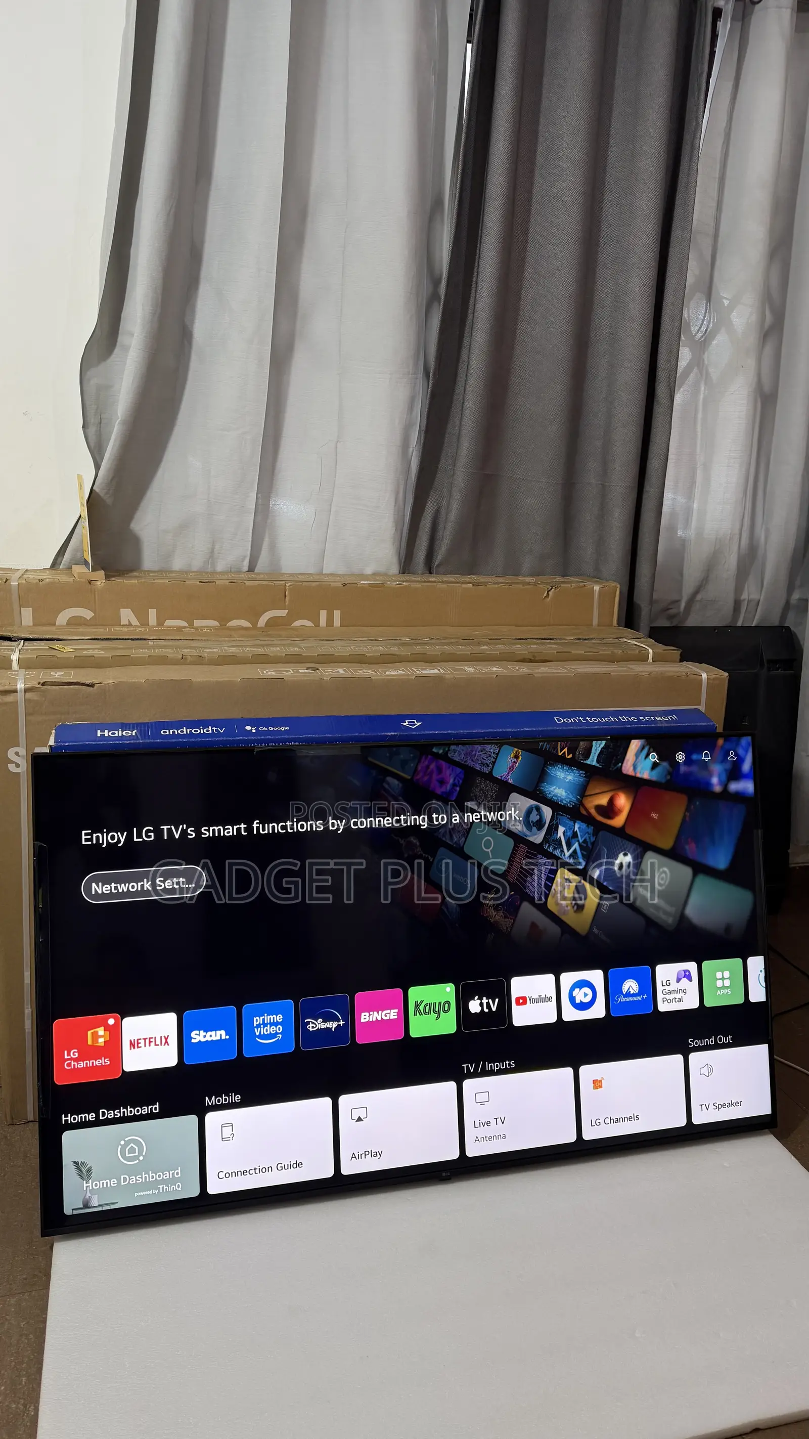 Almost New 65” LG ThinQ Ai UHD Smart TV