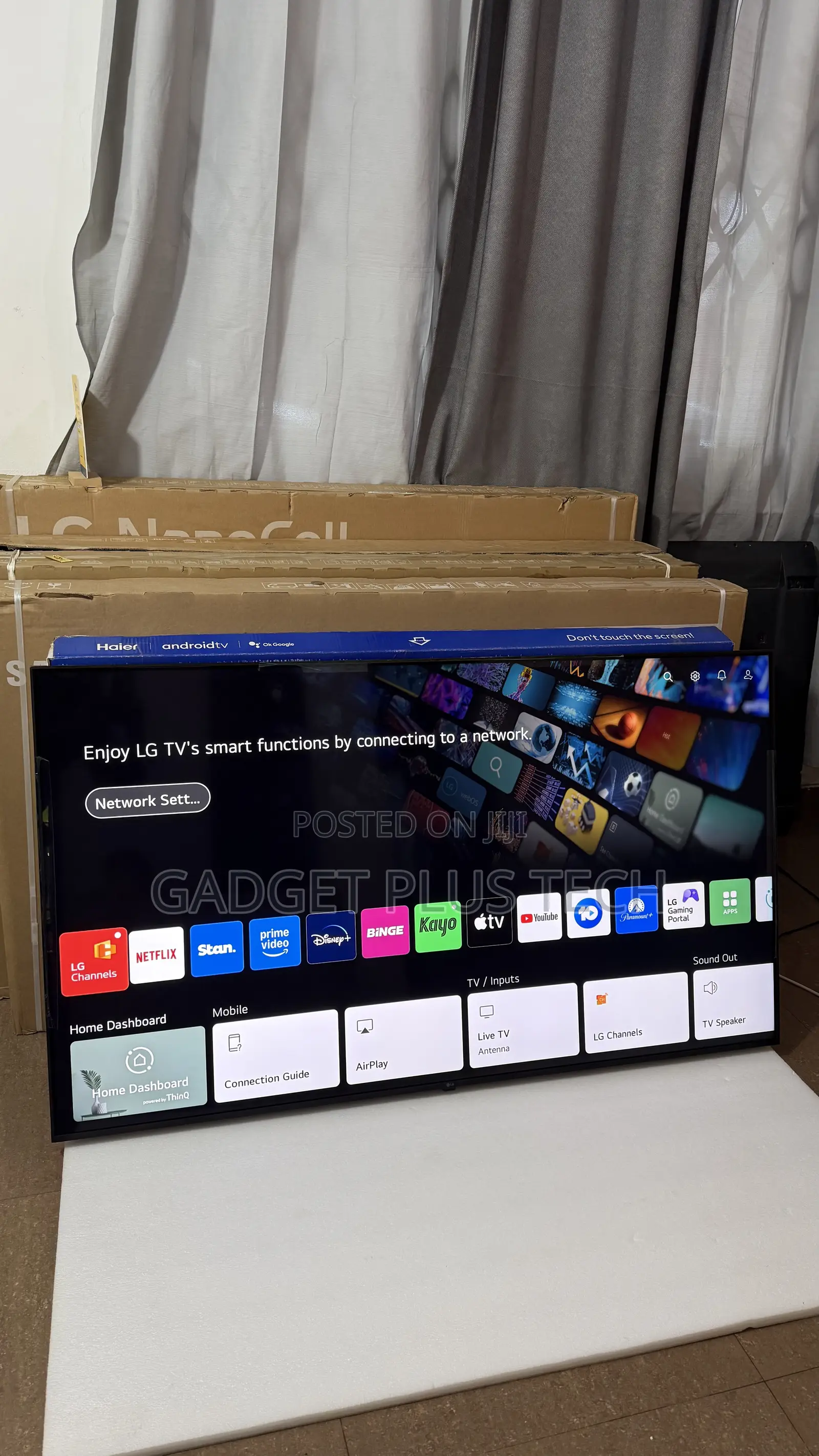 Almost New 65” LG ThinQ Ai UHD Smart TV