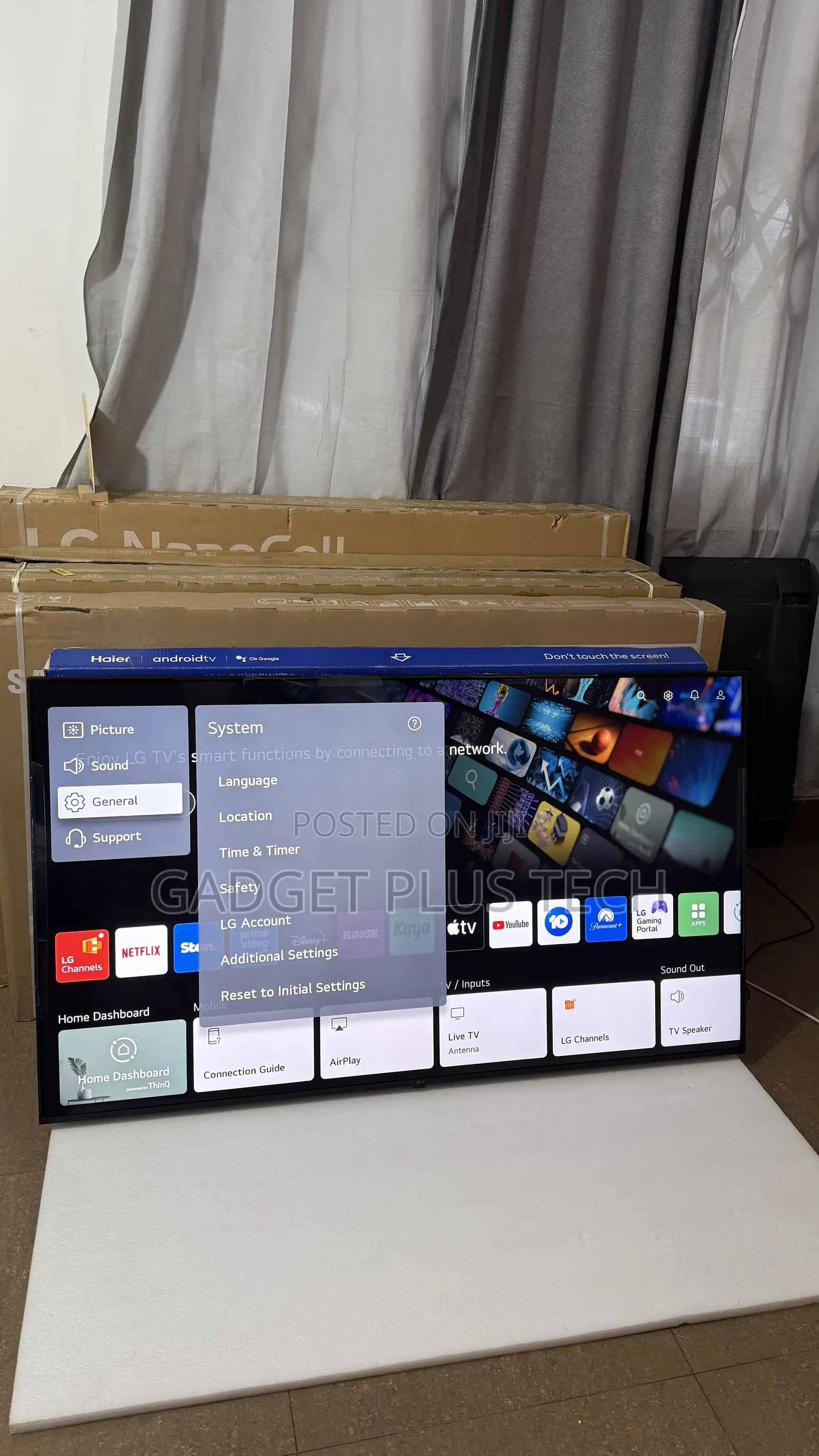 Almost New 65” LG ThinQ Ai UHD Smart TV