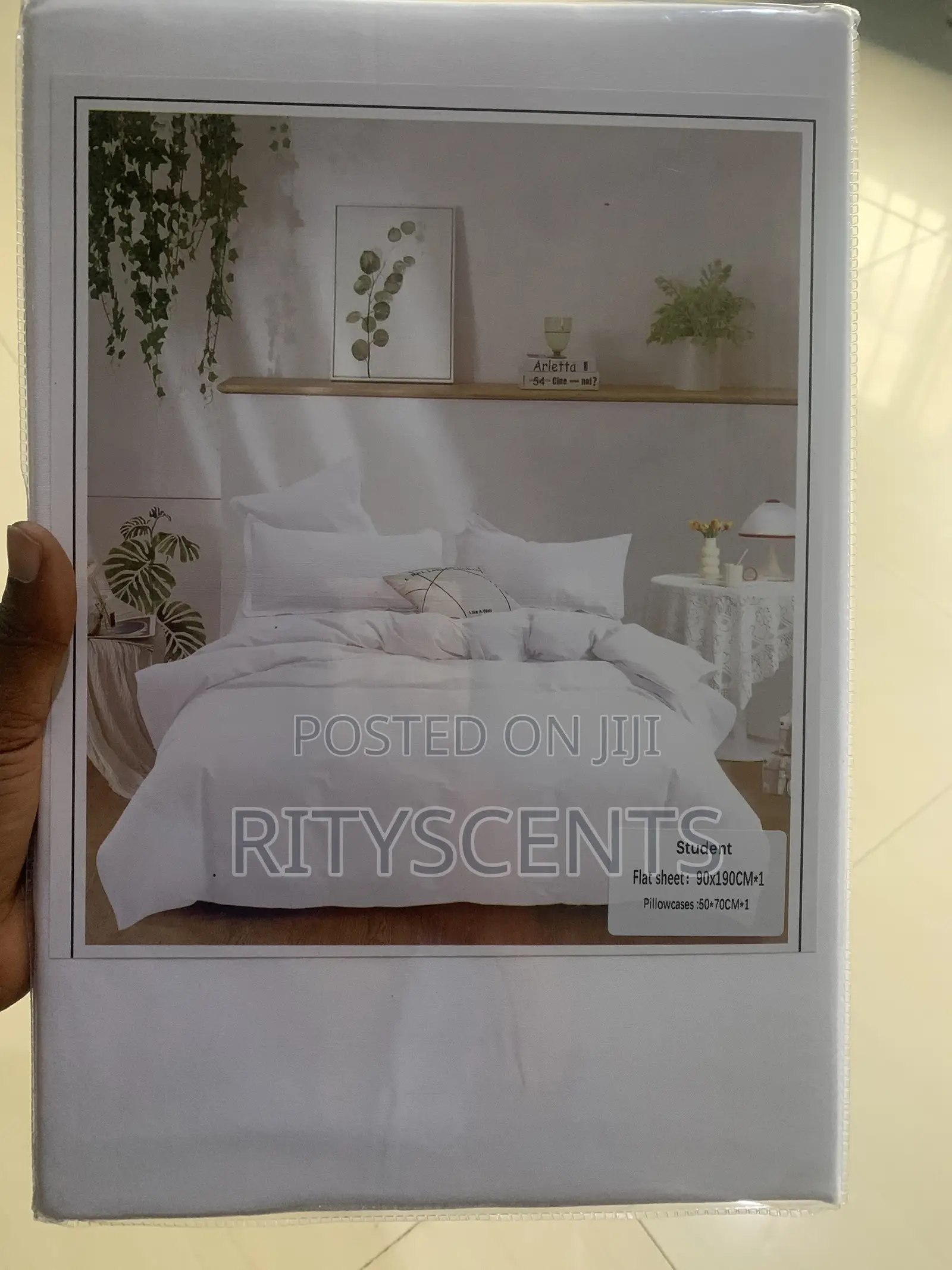 White Students Bedsheet With 1 Pillow Case