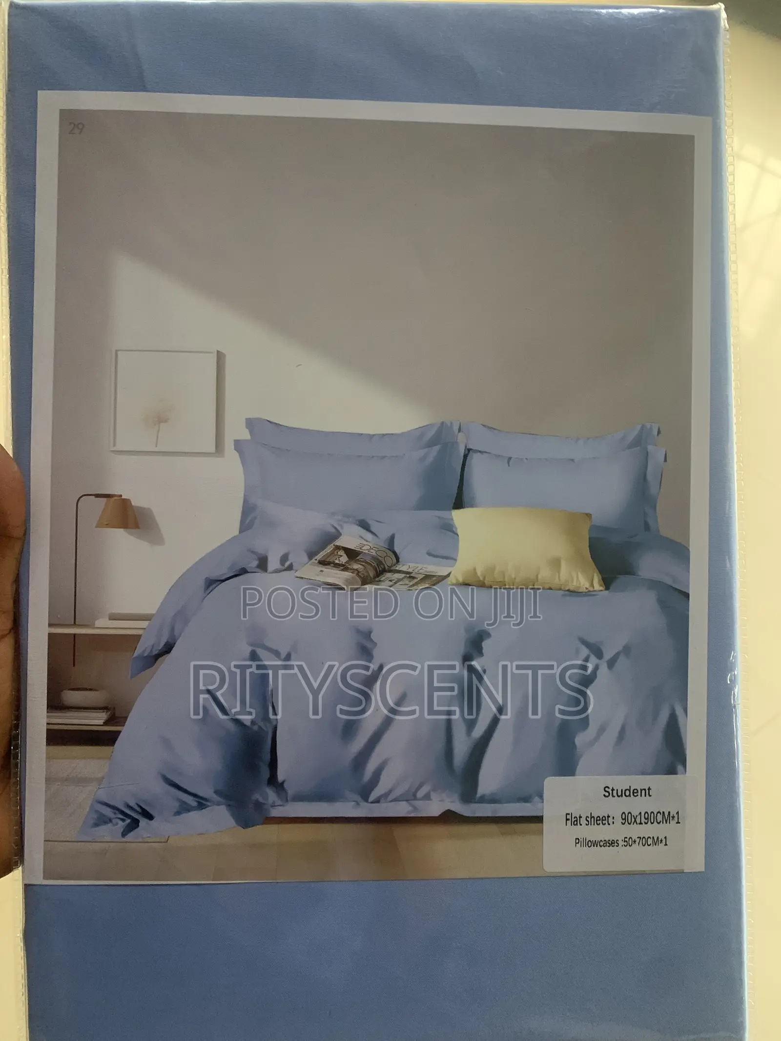 Sudents Bedsheet With Pillow Case (Blue Colour )
