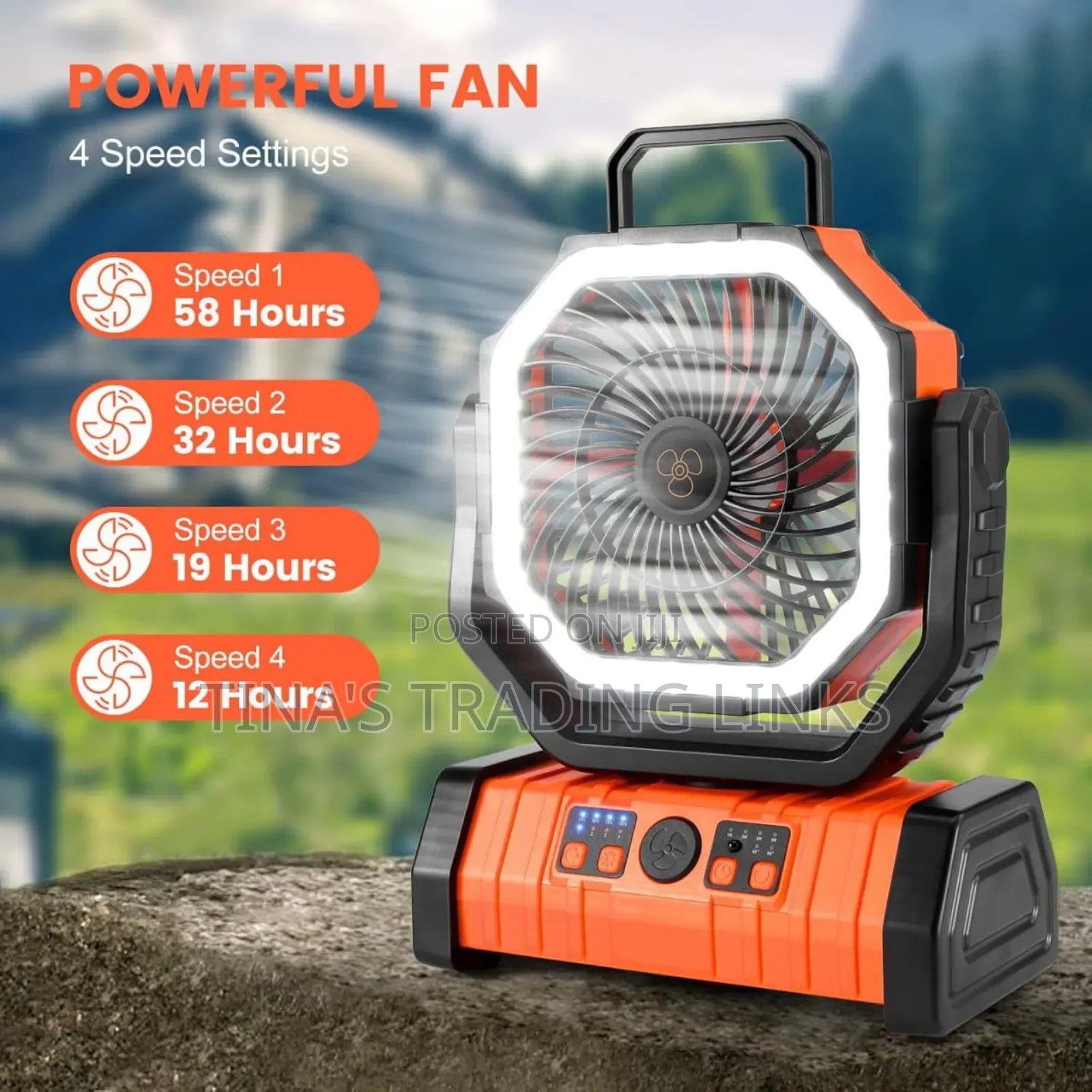 Camping Fan Light
