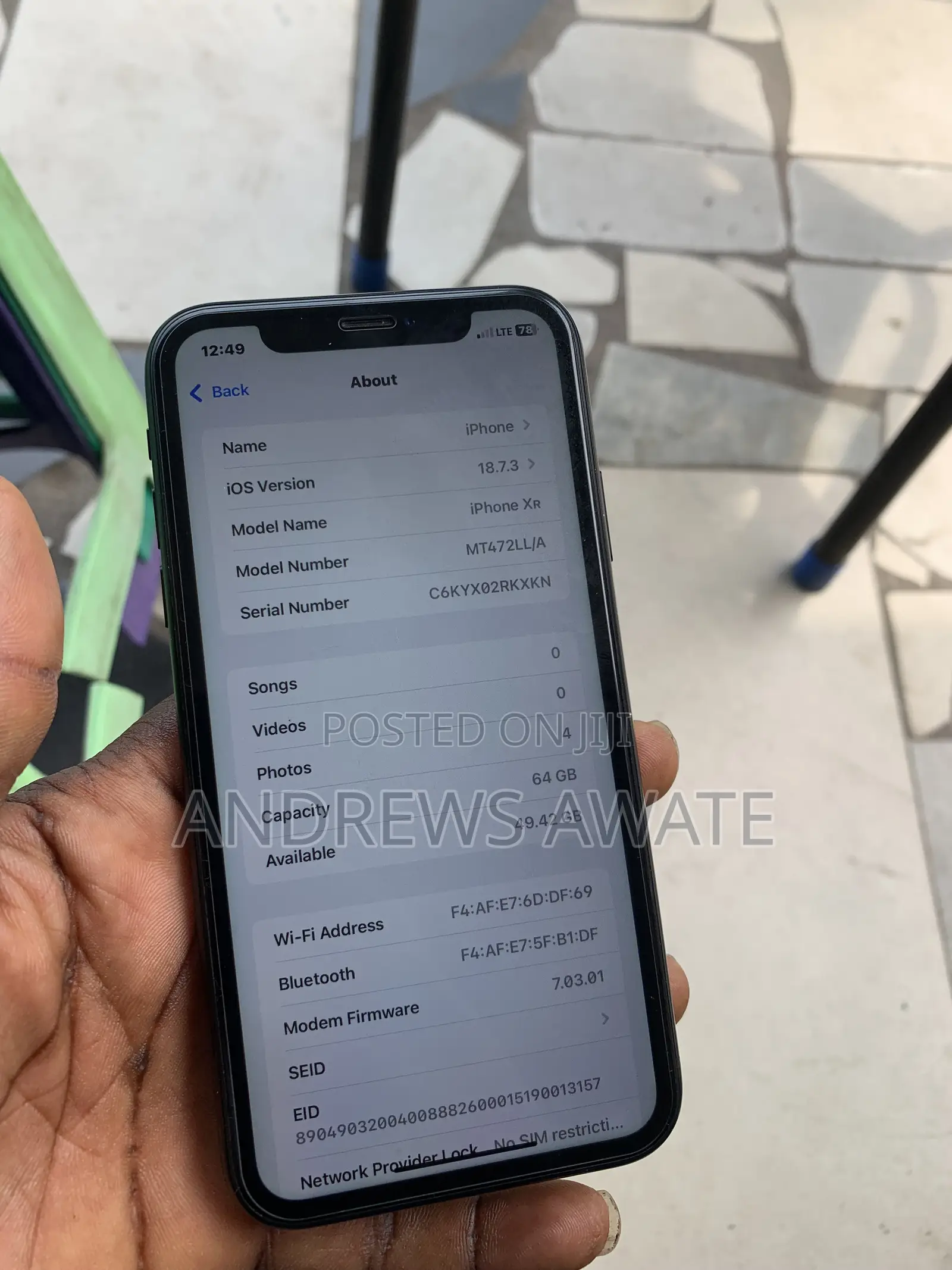 Apple iPhone XR 64 GB Black