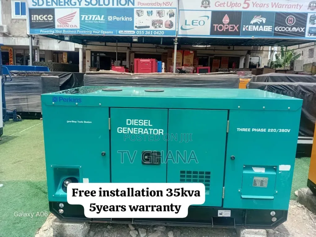 Perkins 35kVA Diesel Generator – Continuous Duty Rated35kva