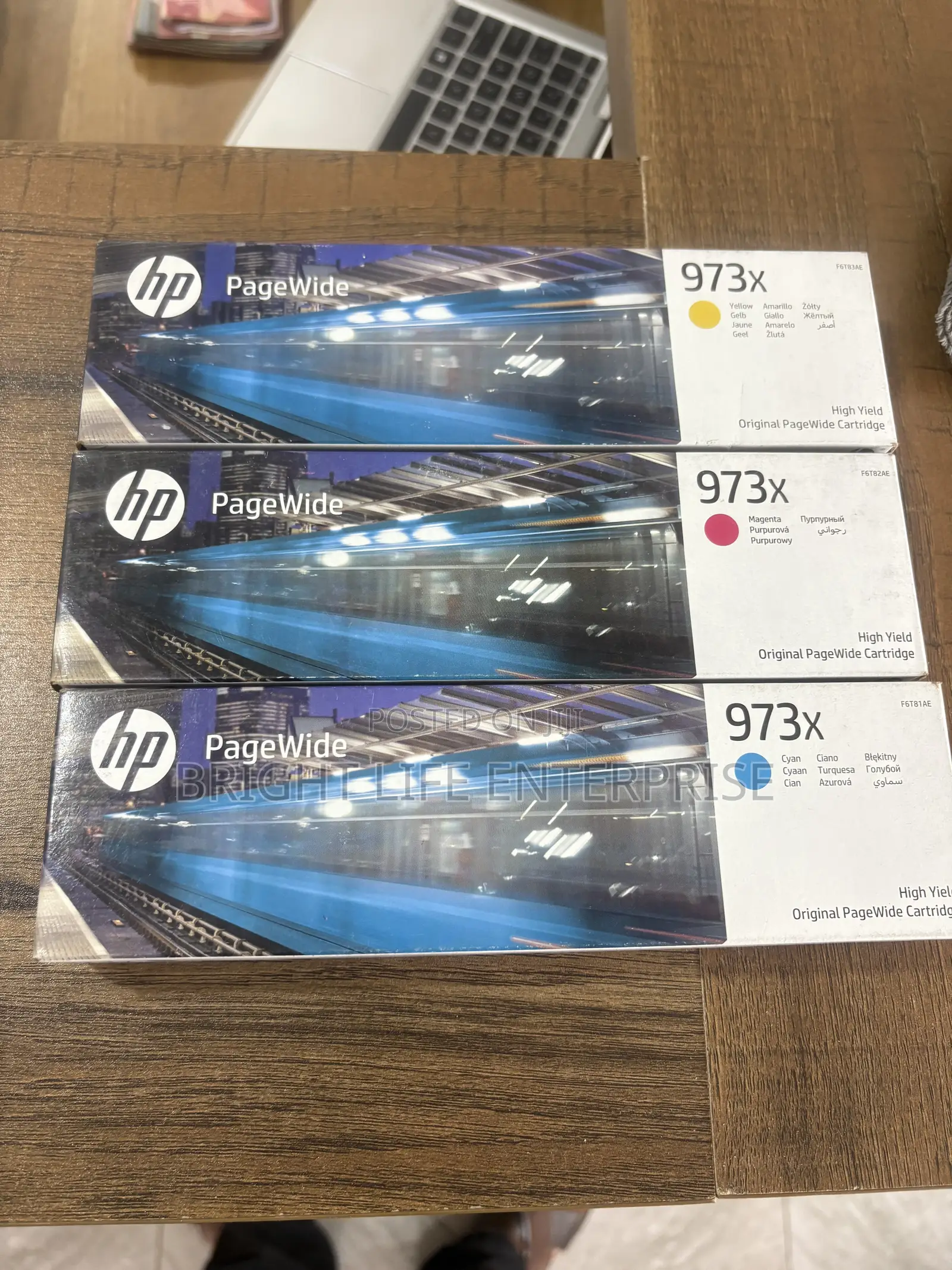 HP 973x Ink Colors