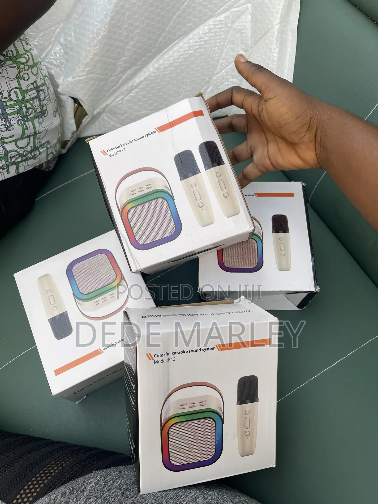 Mini Karaoke Machine With 2 Wireless Microphones