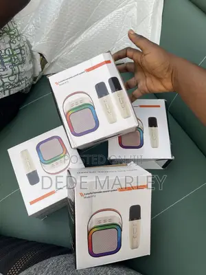 Mini Karaoke Machine With 2 Wireless Microphones