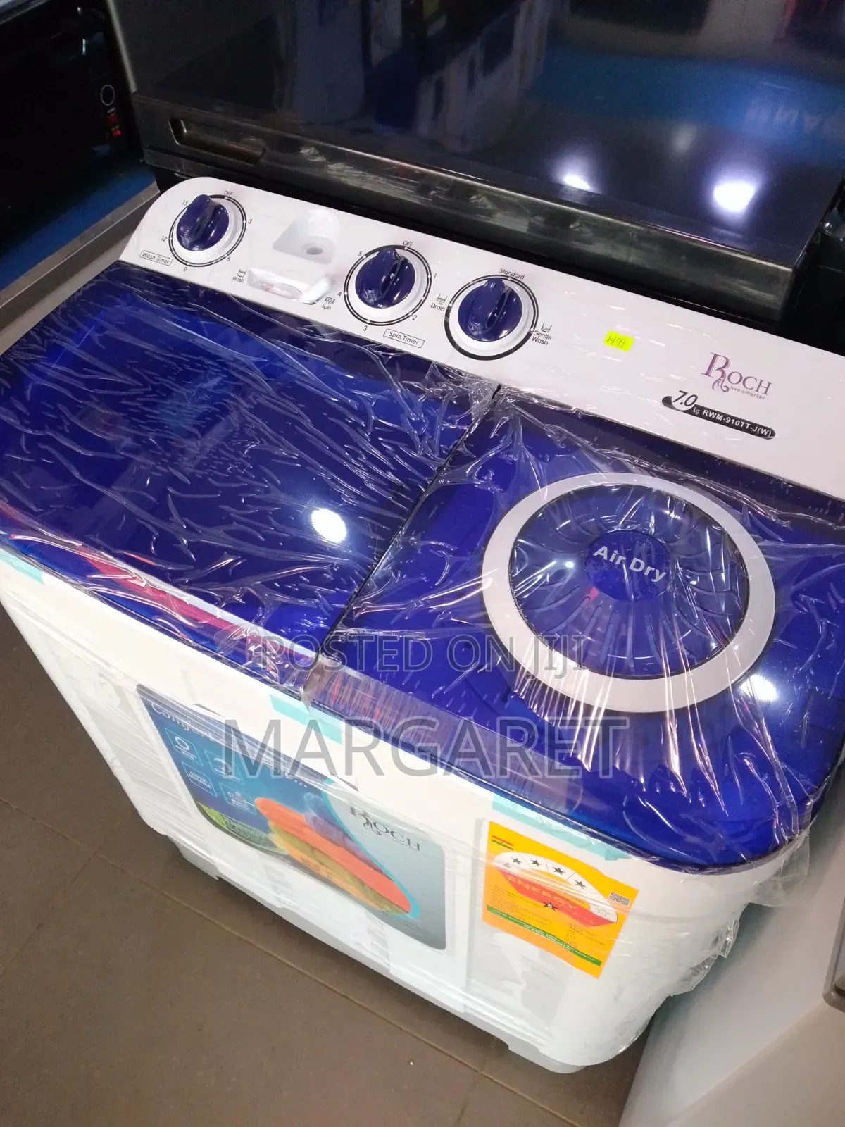 The Stressed Remover Roch 7 Kg Semi Automatic Washing Machine