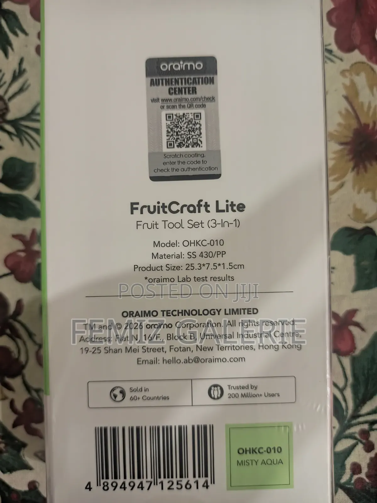 Oraimo FruitCraft Lite 3in1 Fruit Tools