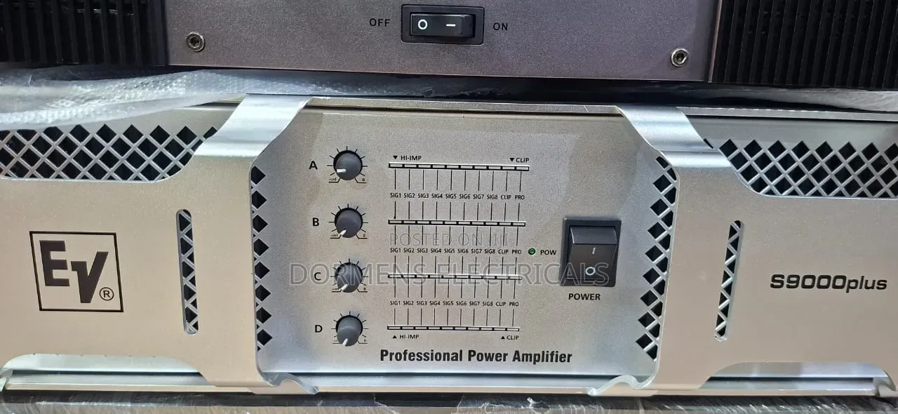 EV S9000plus 4 Channel Professional Power Amplifier