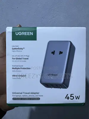 UGREEN Plug Adaptor GaN 45W Universal Travel Charger Adapter With 2USB