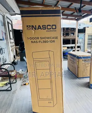 Premium Sleek Nasco Nas-Fl360-1dr-1 1 Door Display Frige(Glass)298L