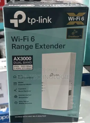TP-Link Wifi6 Range Extender Ax3000 Dual Band Re700x