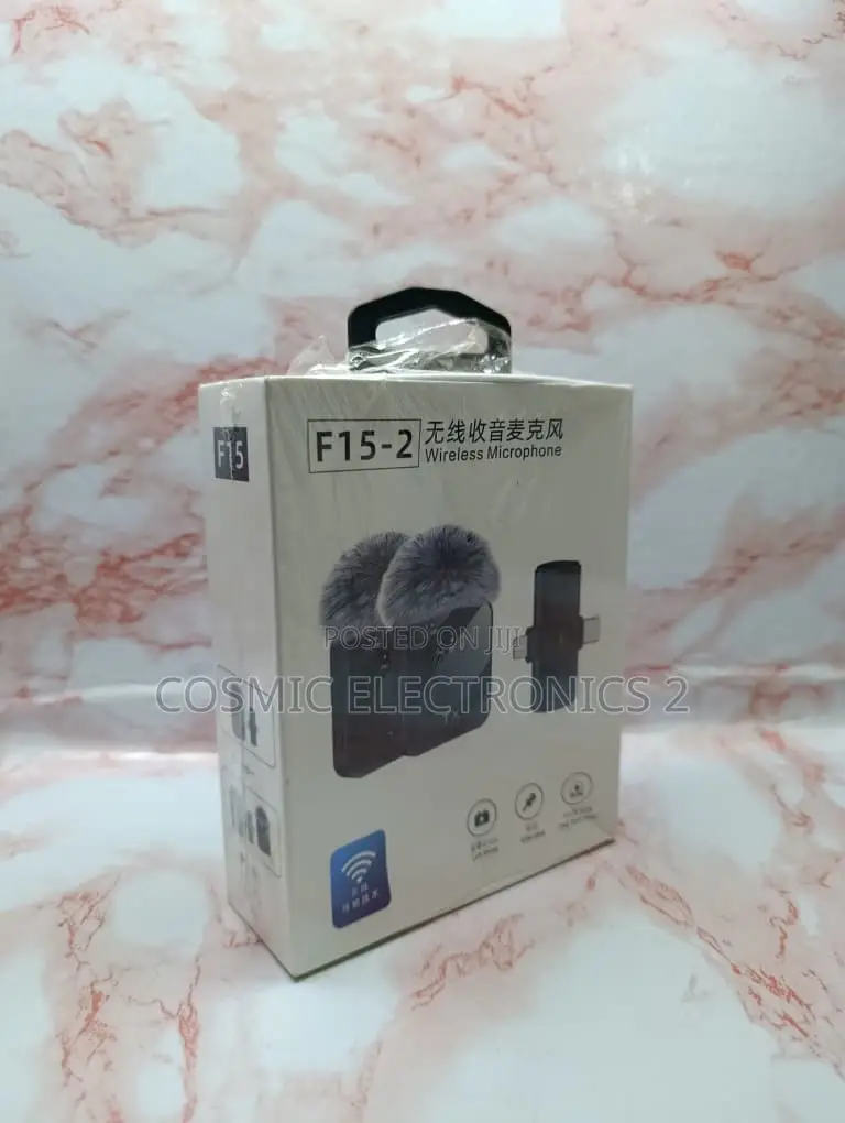 F15-2 Dual Wireless Lavalier Microphone With 3-in-1 Compatibility