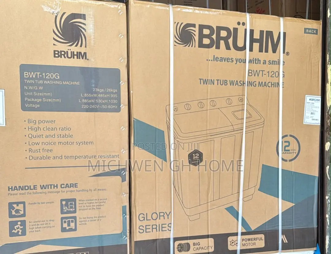 BRUHM Semi Automatic Washing Machine 14kg
