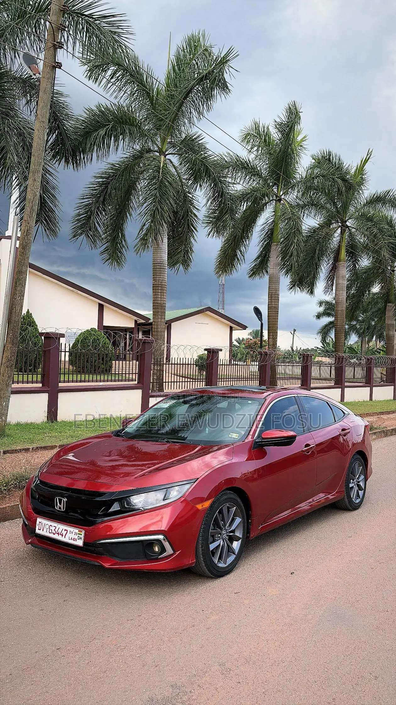 Honda Civic EX-L Sedan 2020 Burgundy