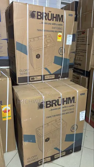 BRUHM Semi Automatic Washing Machine 8kg