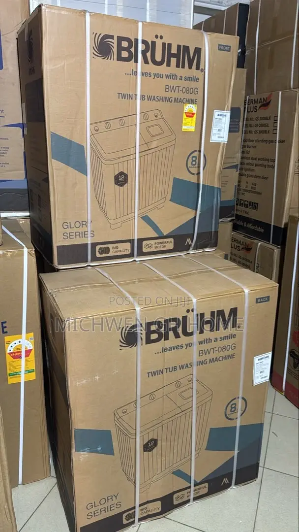 BRUHM Semi Automatic Washing Machine 8kg