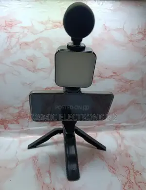 Professional AY-49 Video Making Kit With Microphone, LED Light