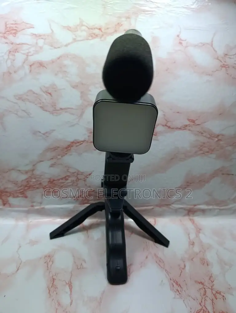 Professional AY-49 Video Making Kit With Microphone, LED Light