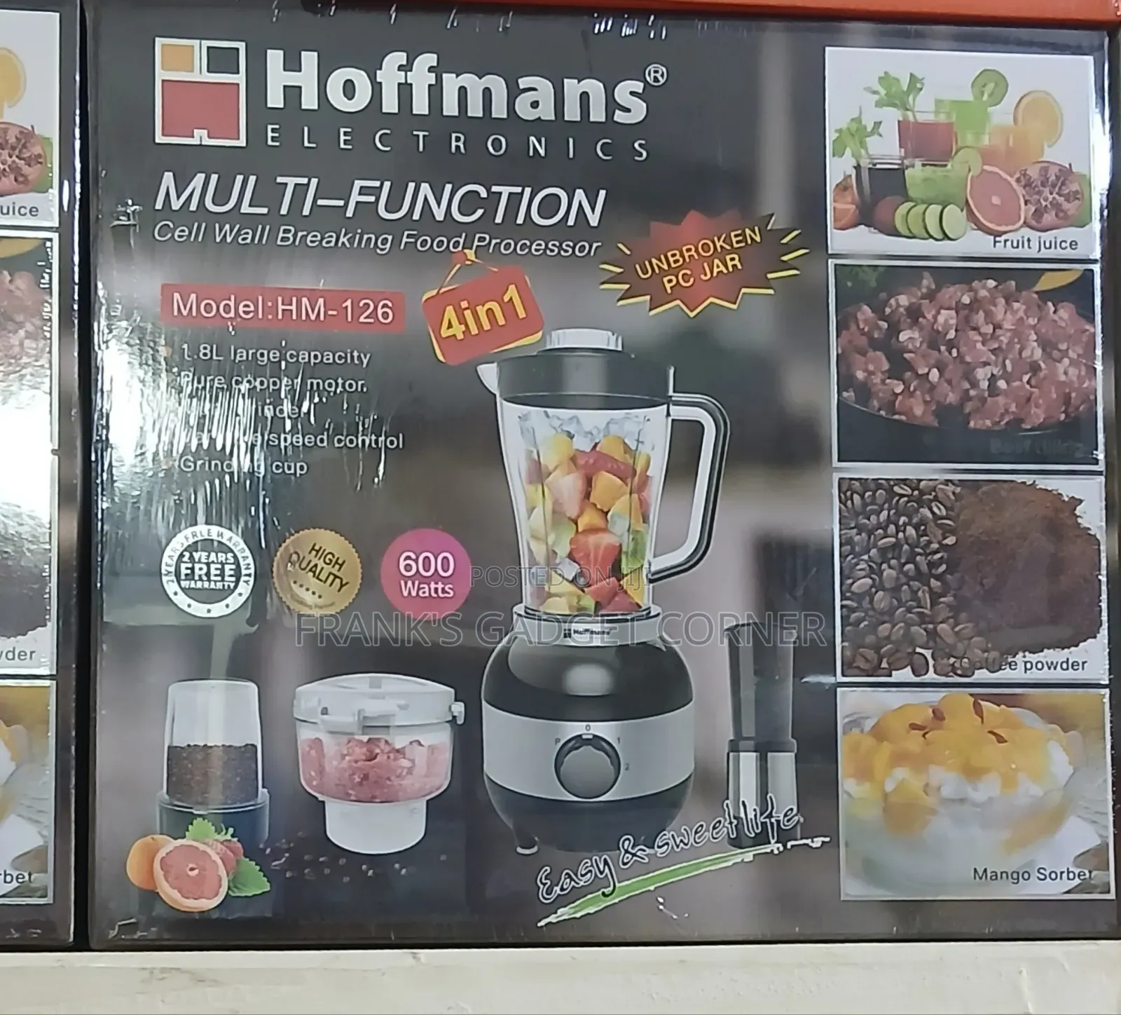 Hoffmans 4-in-1 Multi-Function Blender