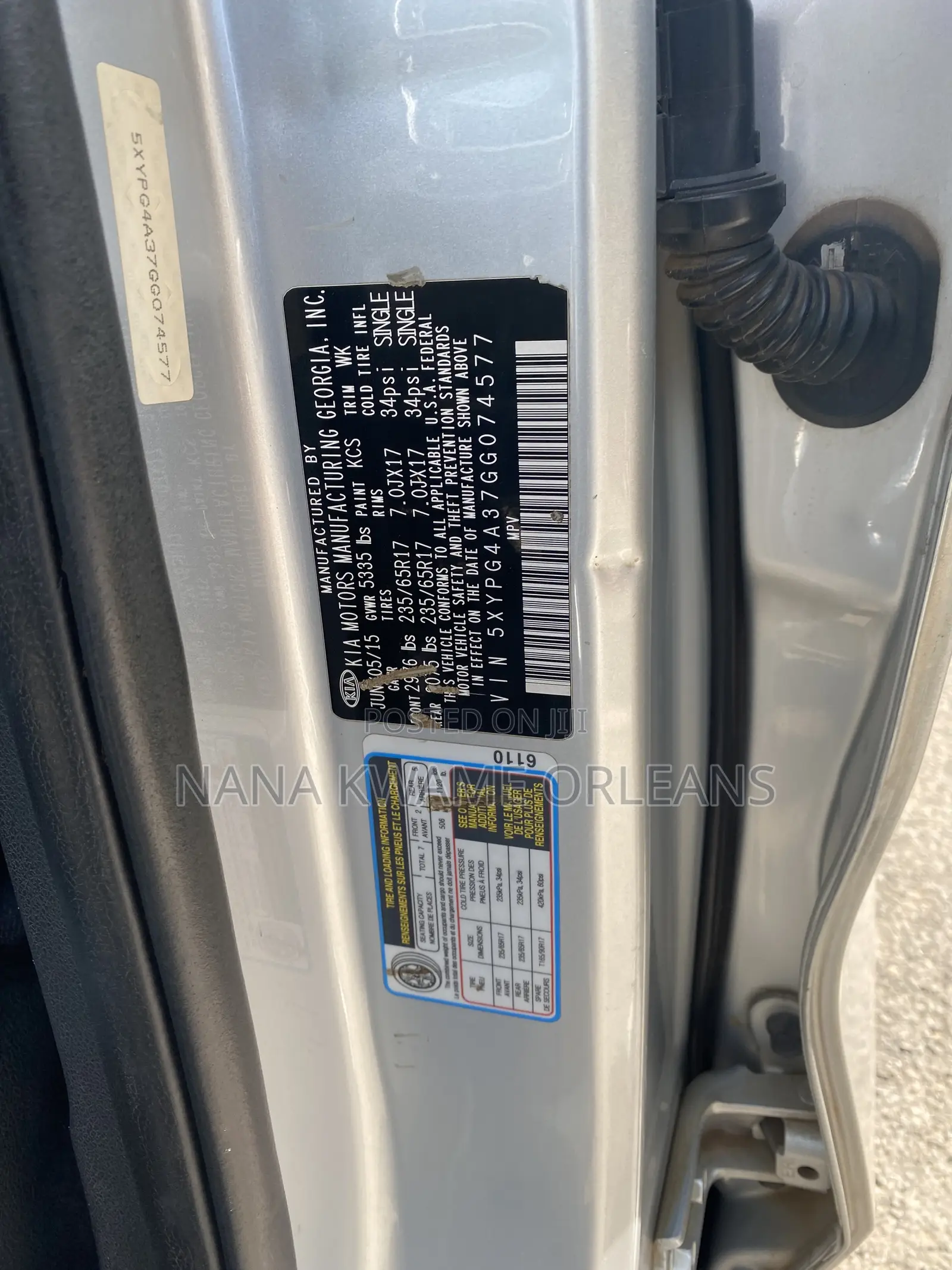 Kia Sorento LX 4dr SUV (2.4L 4cyl 6A) 2015 Gray