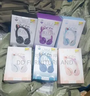 P47m Cat Ear RGB Wireless Headphones