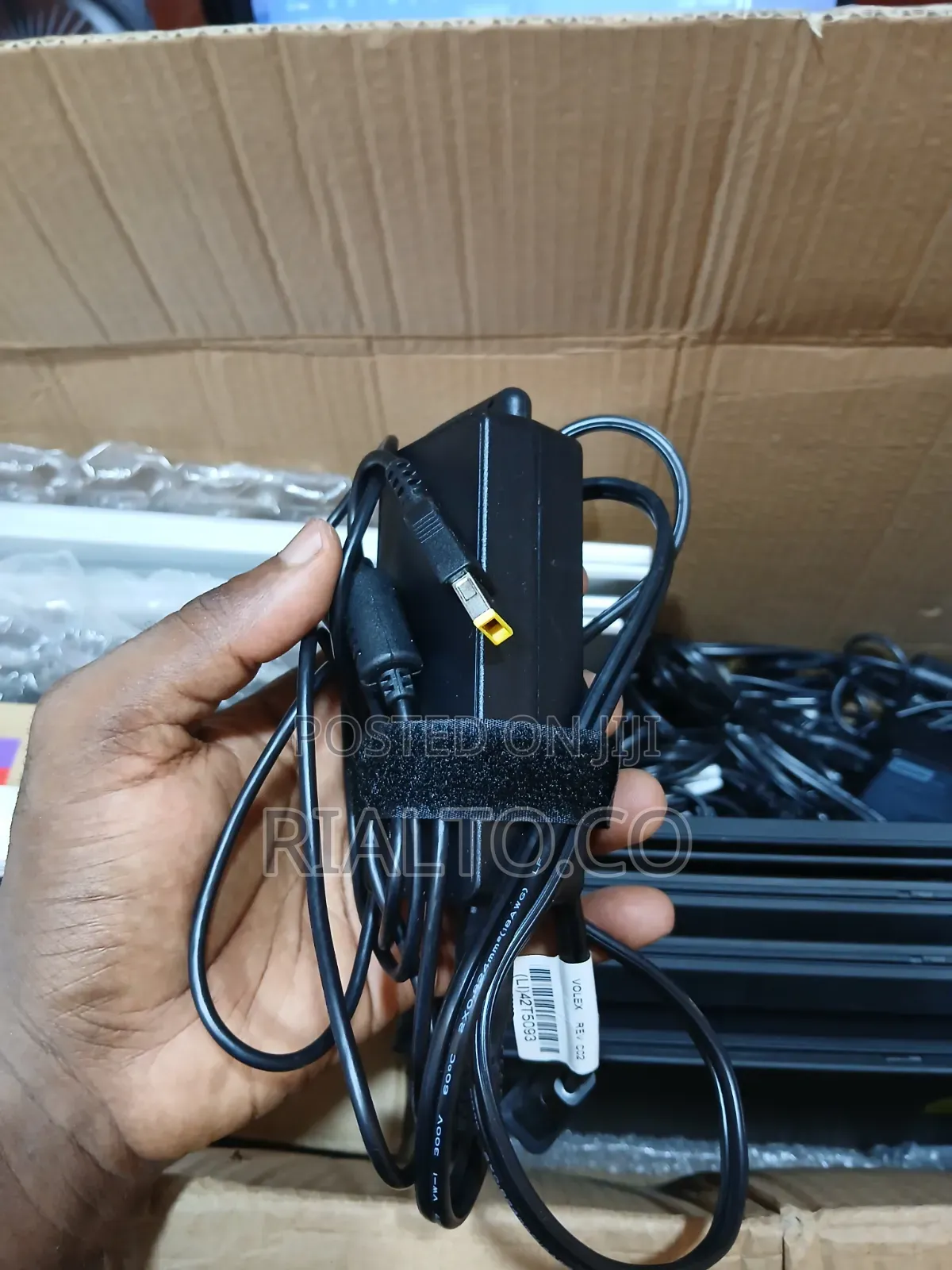 Lenovo AC Slim Tip Adapter (Rectangular W/ a Yellow Pin) Connector.