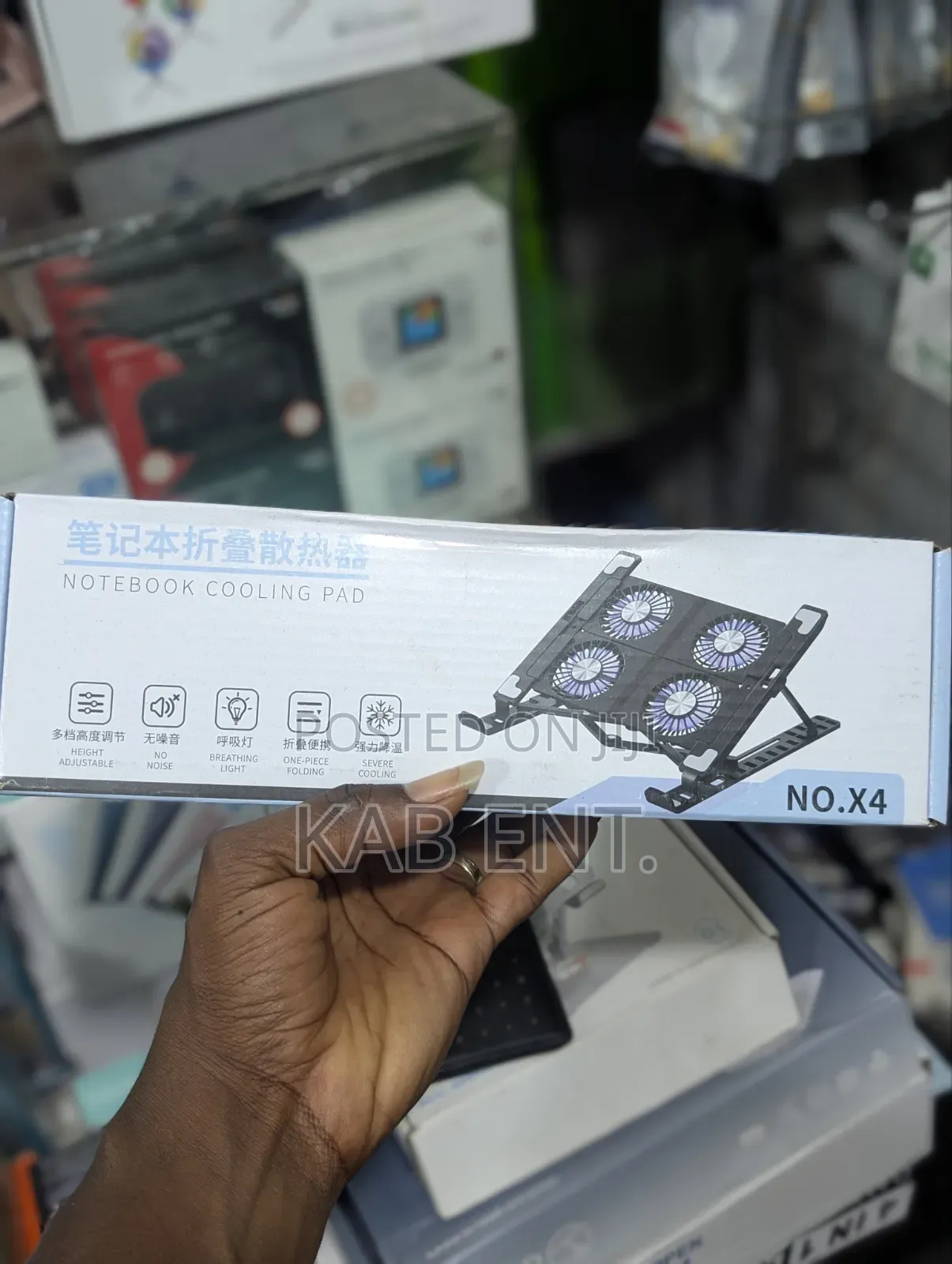 Notebook Folding Cooling Pad With Fan