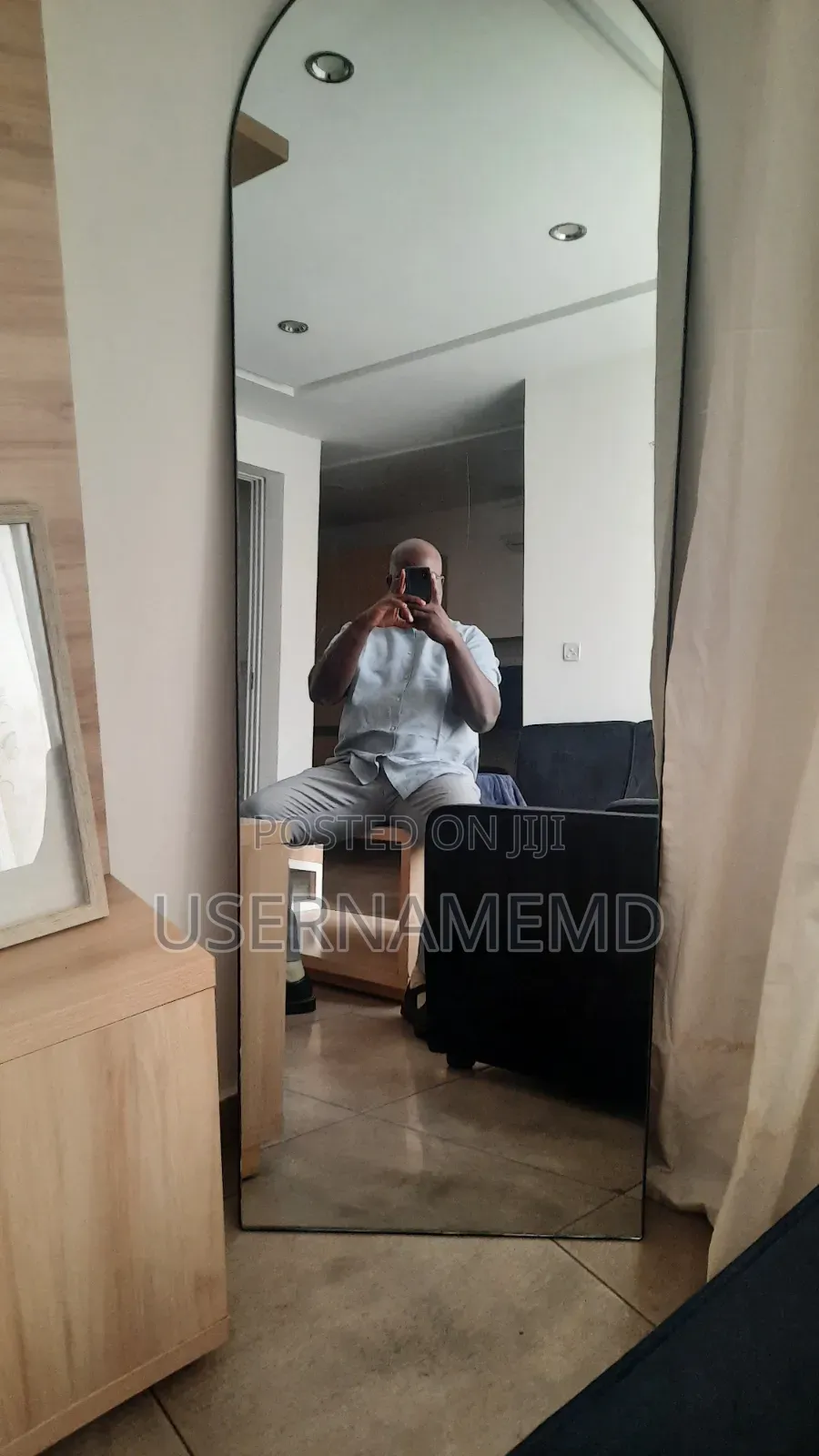 Warm Light Led Mirror and Console