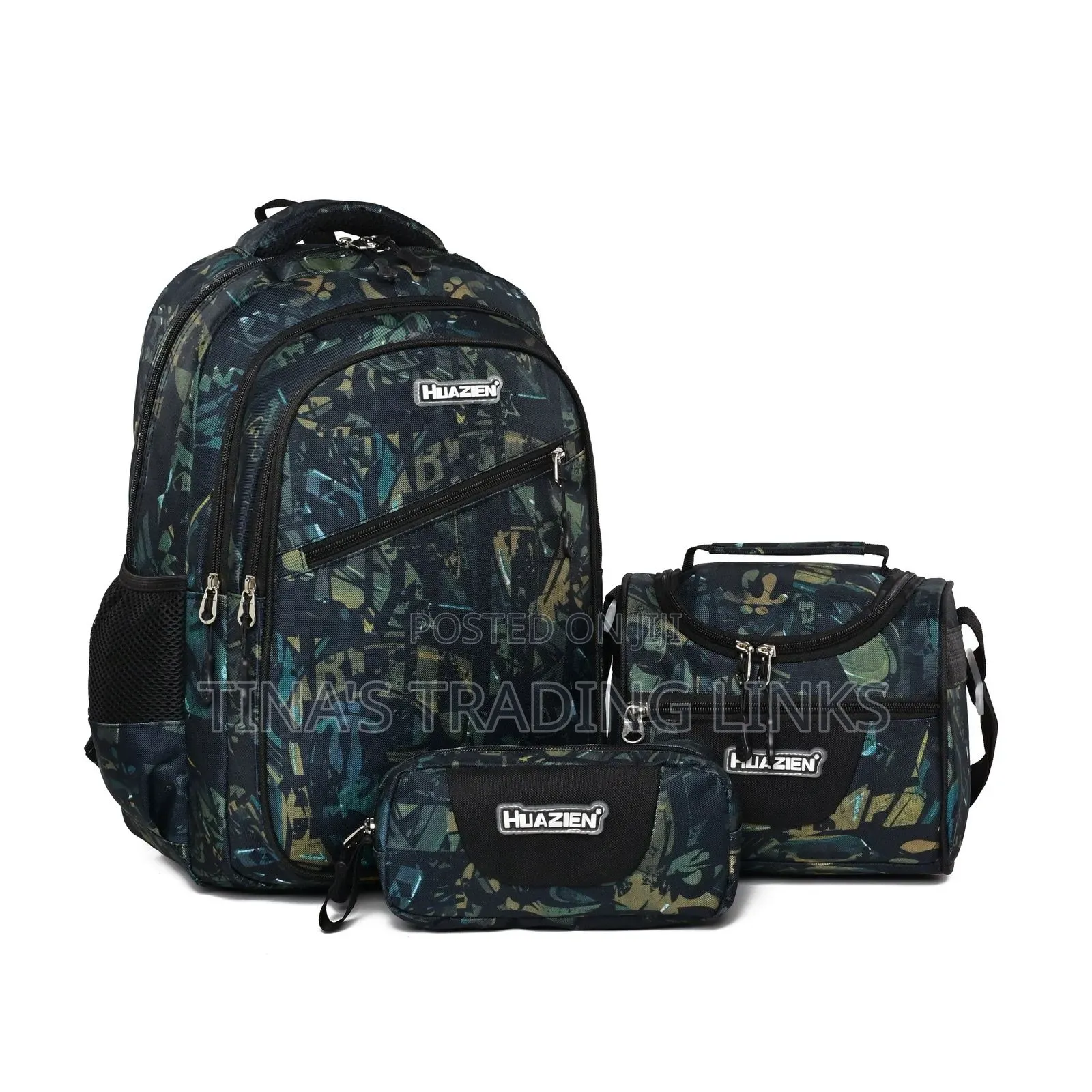 3 Set School Bag With Lunch Bag