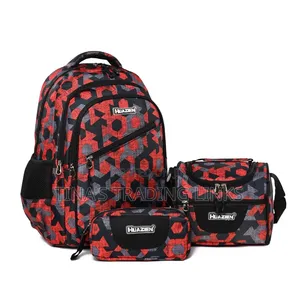 3 Set School Bag With Lunch Bag