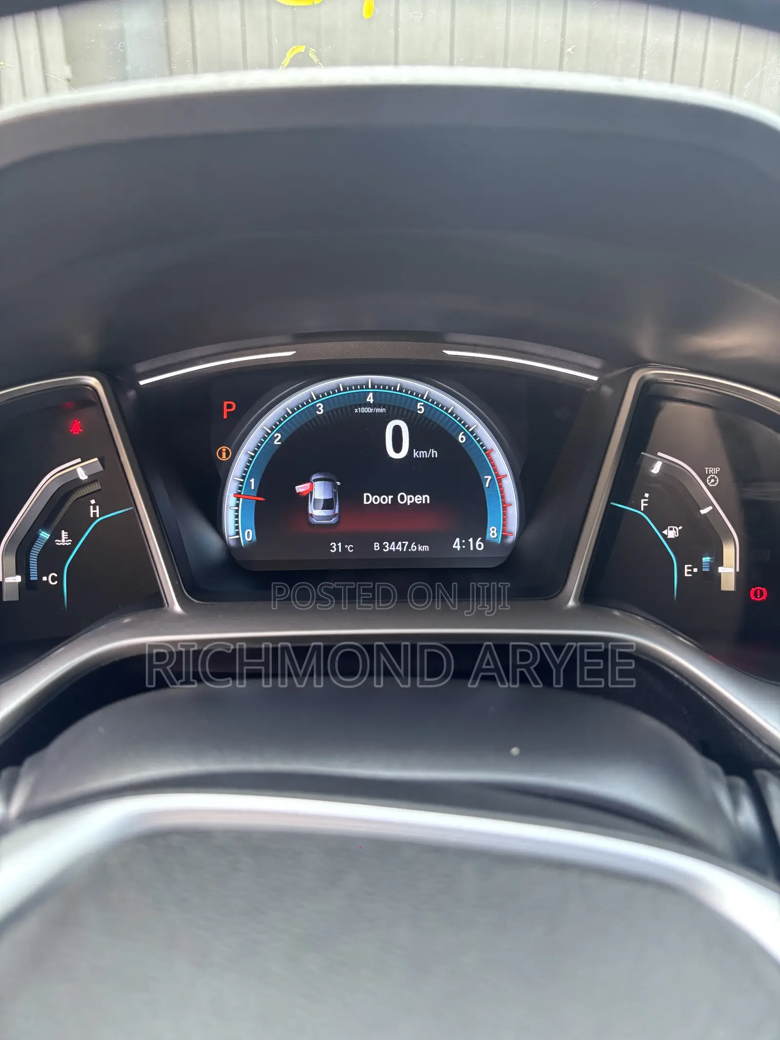 Honda Civic Touring 4dr Sedan (1.5L 4cyl) 2017 Black