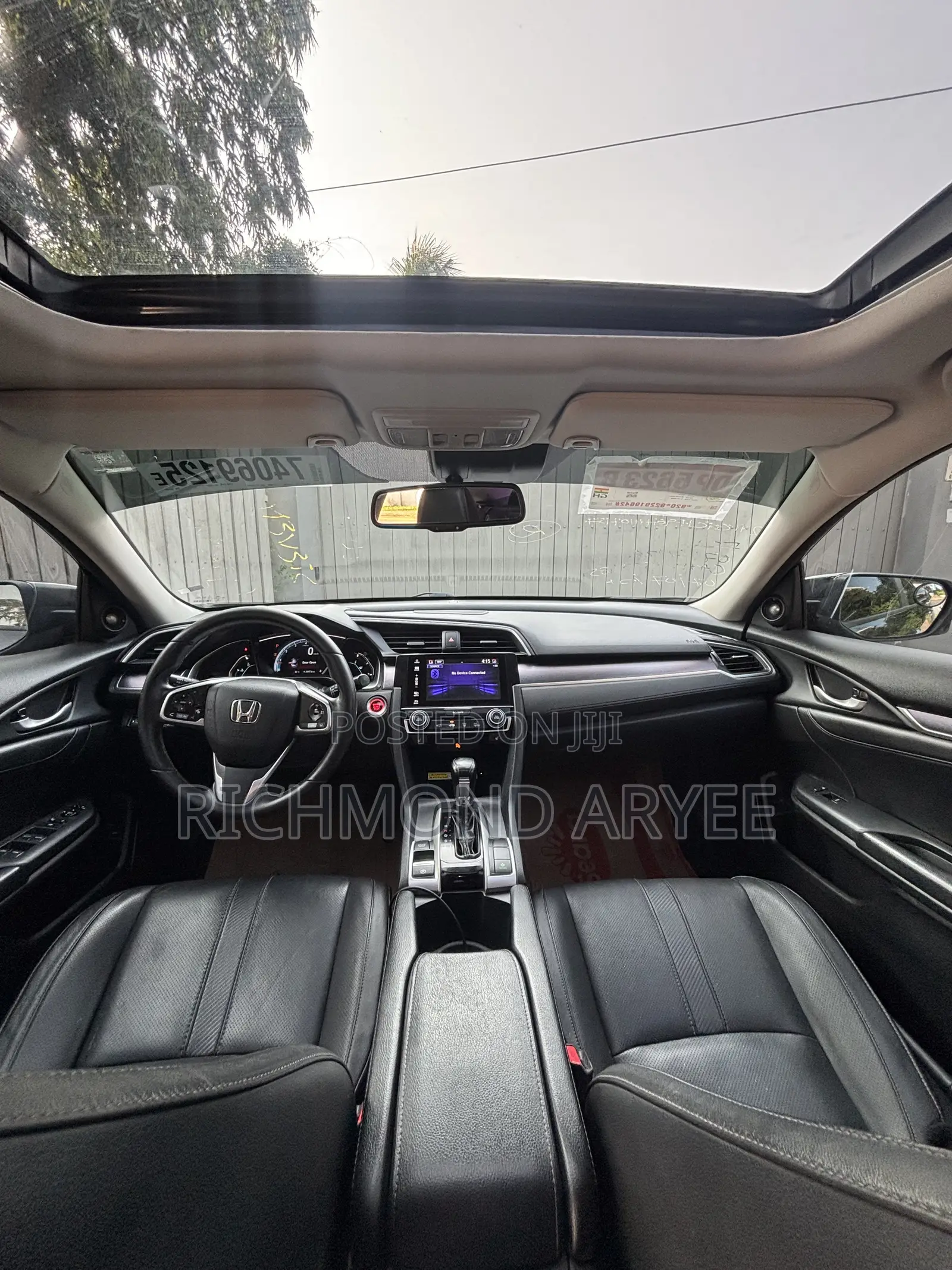 Honda Civic Touring 4dr Sedan (1.5L 4cyl) 2017 Black