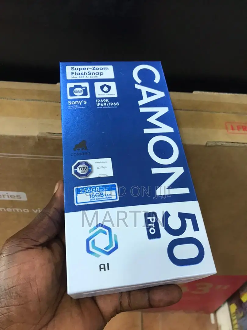 New Tecno Camon 50 Pro 256 GB Black