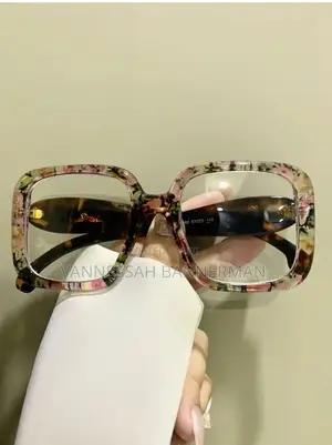 Oversized Floral Square Eyeglass Frame – Stylish Trendy