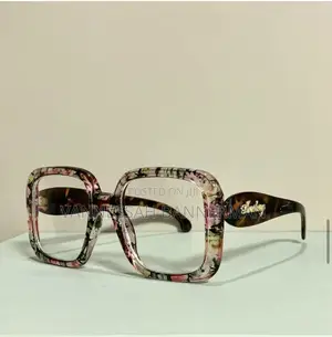 Oversized Floral Square Eyeglass Frame – Stylish Trendy