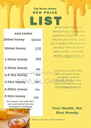Pure Honey With Free Delivery Anywhere in Accra