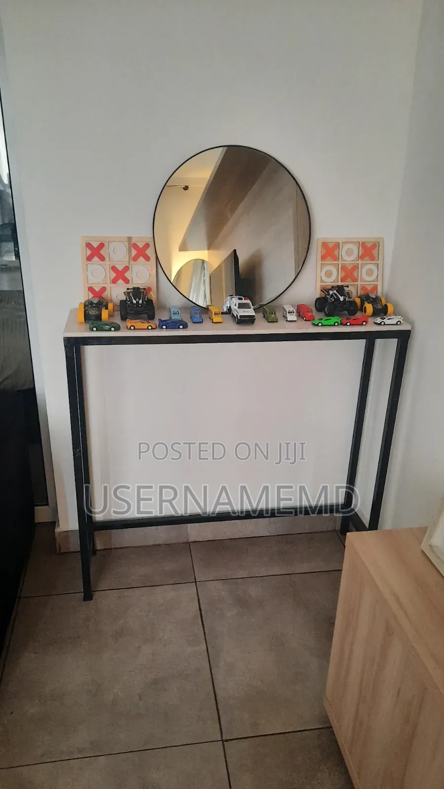 Warm Light Led Mirror and Console