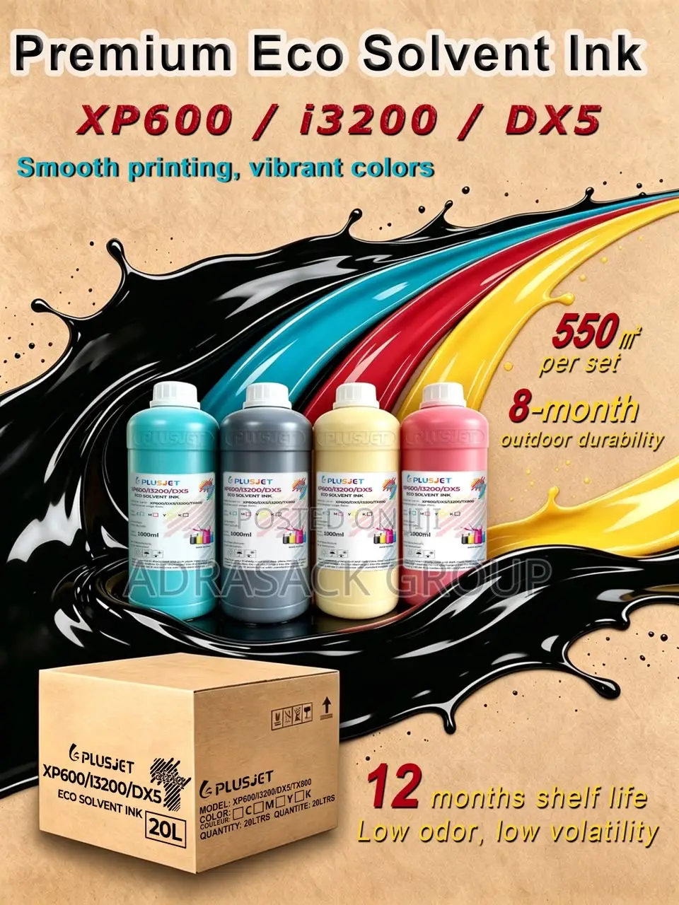 Eco Solvent Ink for Xp600,i3200,dx5,tx800